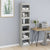 Book Cabinet/Room Divider Concrete Grey 40x30x198 cm