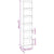 Book Cabinet/Room Divider High Gloss White 40x30x198 cm