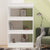 Book Cabinet/Room Divider White 60x30x103 cm Engineered Wood