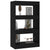 Book Cabinet/Room Divider Black 60x30x103 cm Engineered Wood