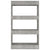 Book Cabinet/Room Divider Concrete Grey 60x30x103 cm Engineered Wood