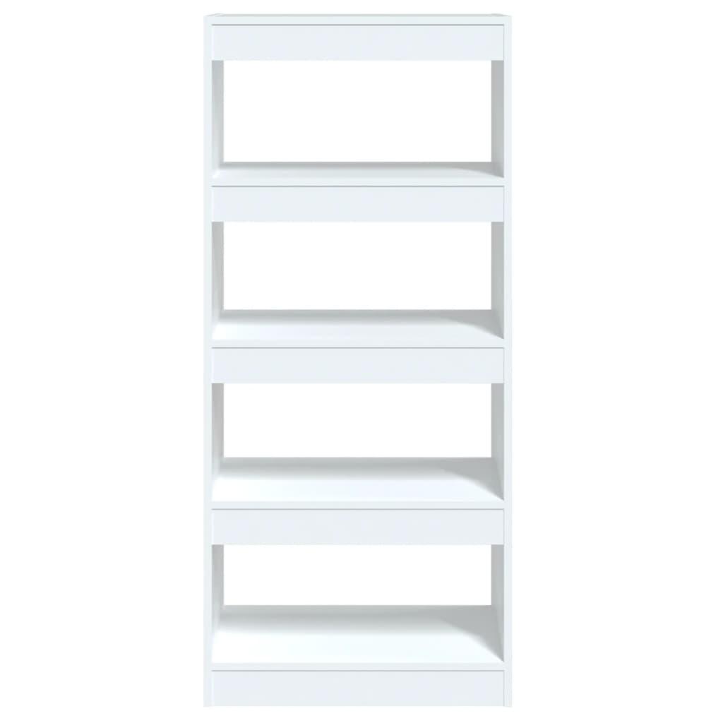 Book Cabinet/Room Divider White 60x30x135 cm Engineered Wood