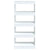 Book Cabinet/Room Divider White 60x30x135 cm Engineered Wood