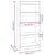 Book Cabinet/Room Divider White 60x30x135 cm Engineered Wood