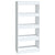 Book Cabinet/Room Divider High Gloss White 60x30x135 cm Engineered Wood