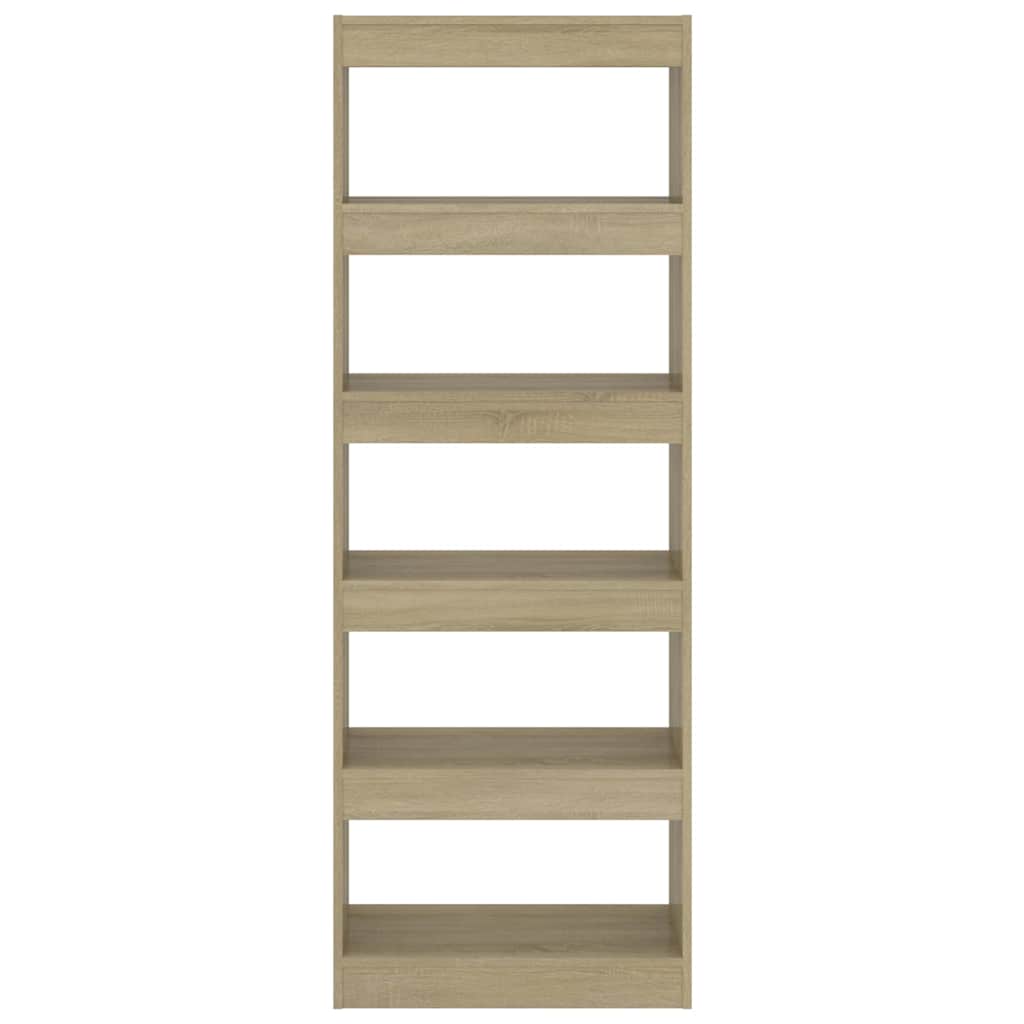 Book Cabinet/Room Divider Sonoma Oak 60x30x166 cm