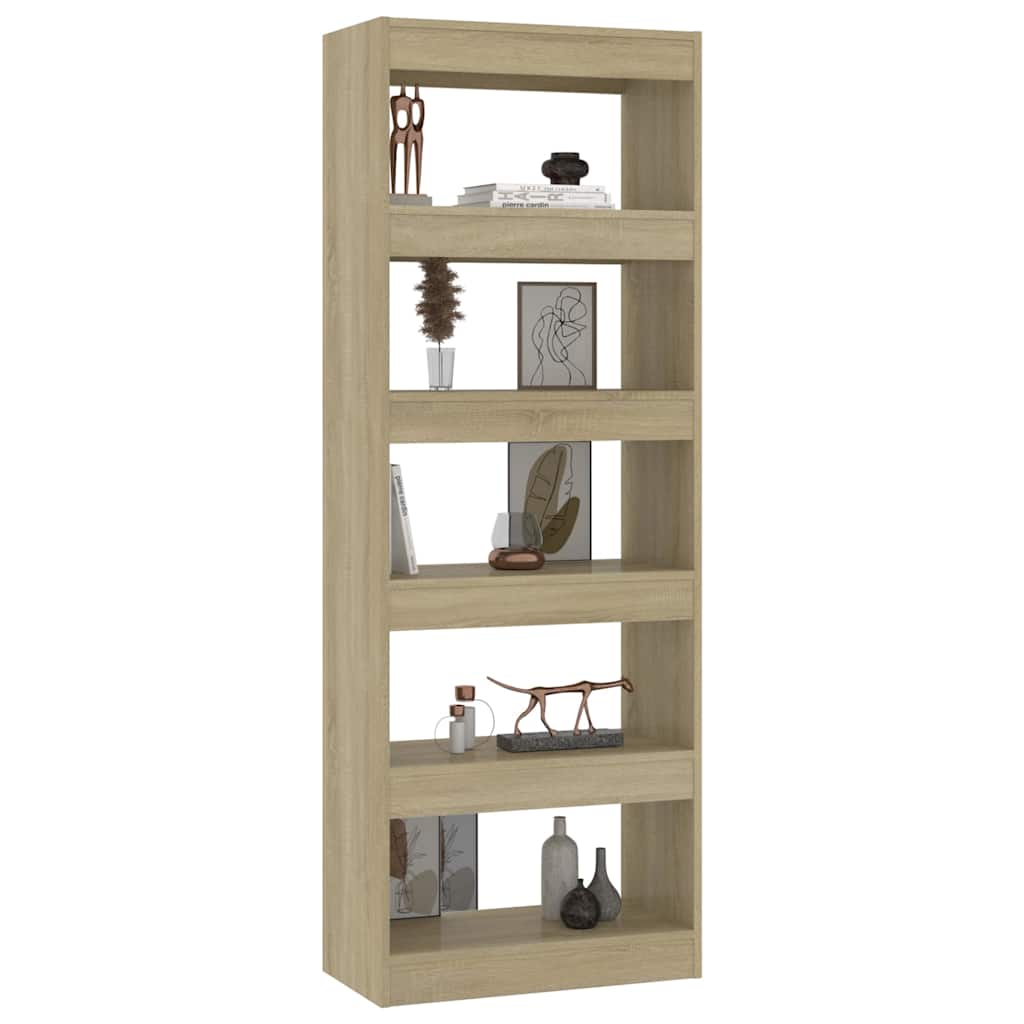 Book Cabinet/Room Divider Sonoma Oak 60x30x166 cm