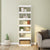 Book Cabinet/Room Divider White 60x30x198 cm