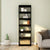 Book Cabinet/Room Divider Black 60x30x198 cm