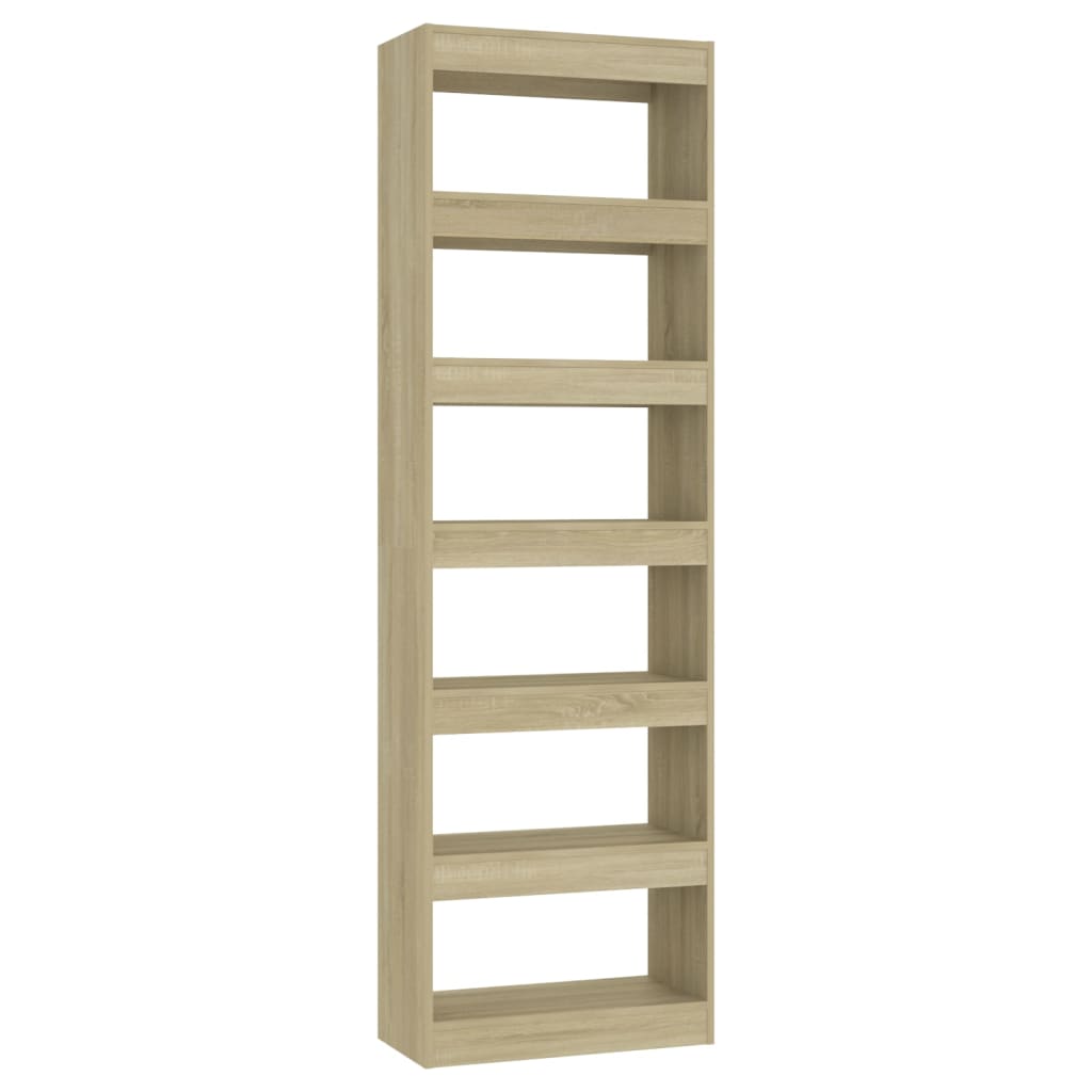 Book Cabinet/Room Divider Sonoma Oak 60x30x198 cm