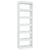 Book Cabinet/Room Divider High Gloss White 60x30x198 cm