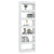 Book Cabinet/Room Divider High Gloss White 60x30x198 cm