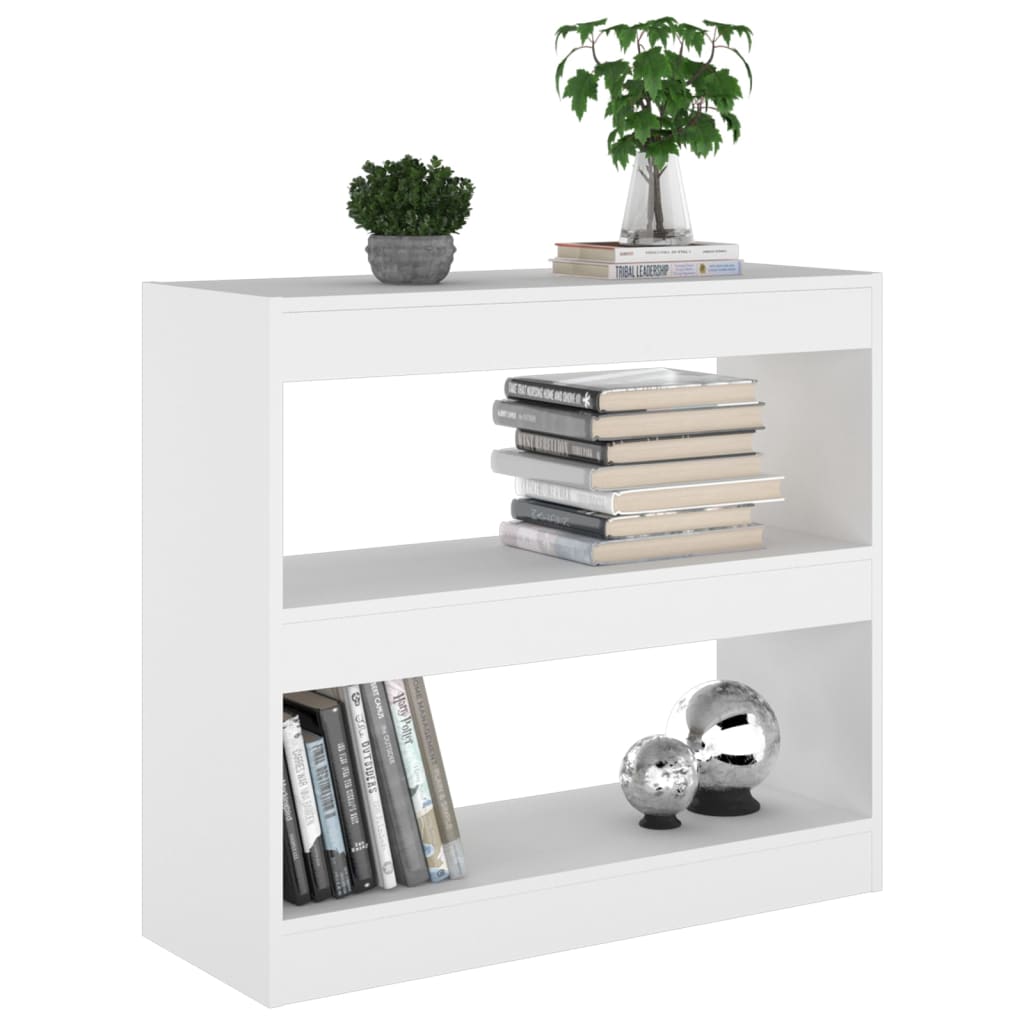 Book Cabinet/Room Divider White 80x30x72 cm