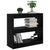 Book Cabinet/Room Divider Black 80x30x72 cm