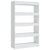 Book Cabinet/Room Divider White 80x30x135 cm Engineered Wood