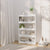 Book Cabinet/Room Divider White 80x30x135 cm Engineered Wood