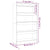 Book Cabinet/Room Divider White 80x30x135 cm Engineered Wood