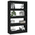 Book Cabinet/Room Divider Black 80x30x135 cm Engineered Wood