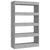 Book Cabinet/Room Divider Concrete Grey 80x30x135 cm Engineered Wood