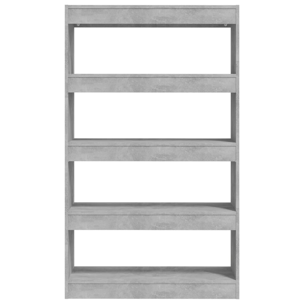 Book Cabinet/Room Divider Concrete Grey 80x30x135 cm Engineered Wood