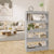 Book Cabinet/Room Divider Concrete Grey 80x30x135 cm Engineered Wood