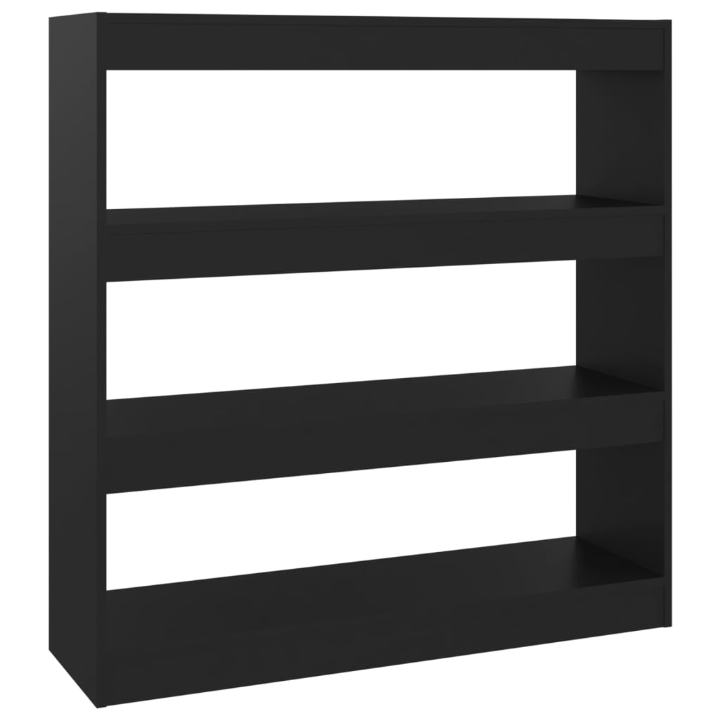 Book Cabinet/Room Divider Black 100x30x103 cm