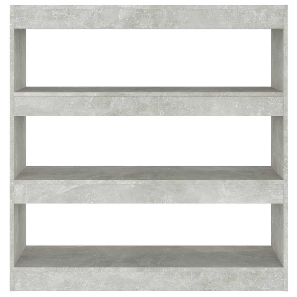 Book Cabinet/Room Divider Concrete Grey 100x30x103 cm