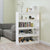 Book Cabinet/Room Divider White 100x30x135 cm