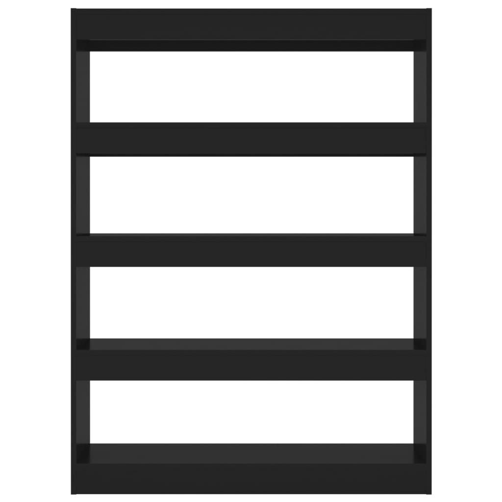 Book Cabinet/Room Divider Black 100x30x135 cm