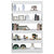 Book Cabinet/Room Divider White 100x30x166 cm