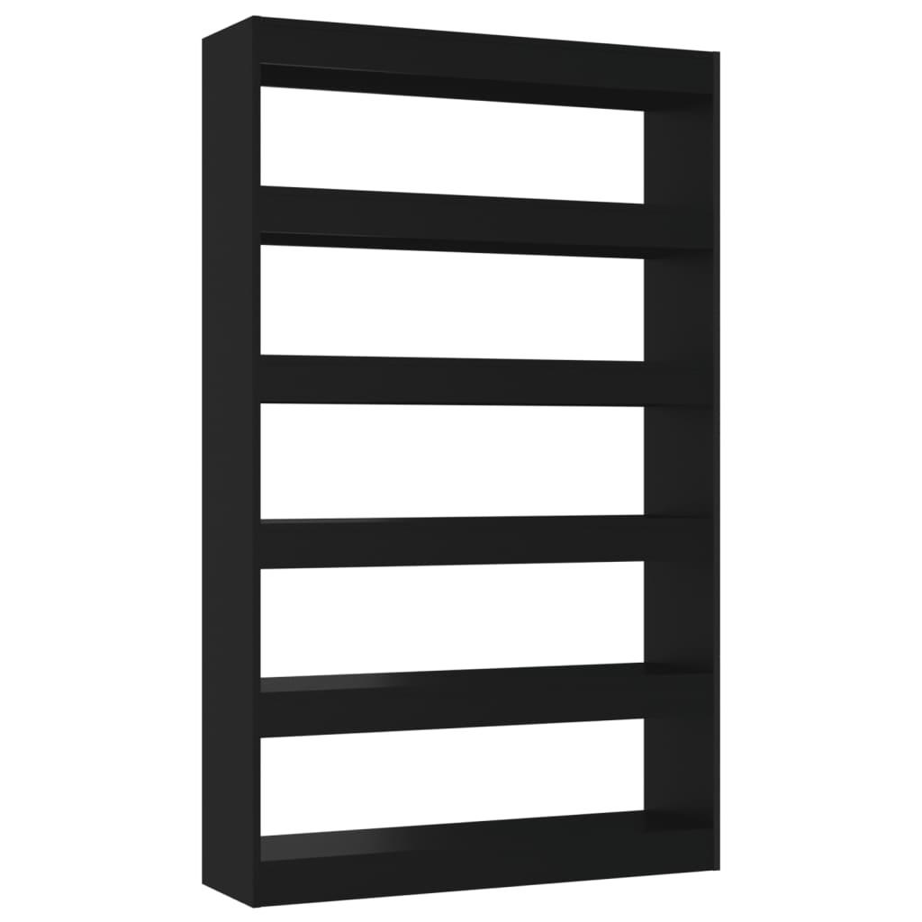 Book Cabinet/Room Divider Black 100x30x166 cm
