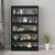 Book Cabinet/Room Divider Black 100x30x166 cm