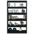 Book Cabinet/Room Divider Black 100x30x166 cm