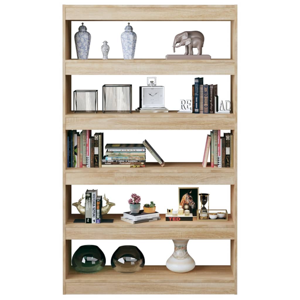 Book Cabinet/Room Divider Sonoma Oak 100x30x166 cm