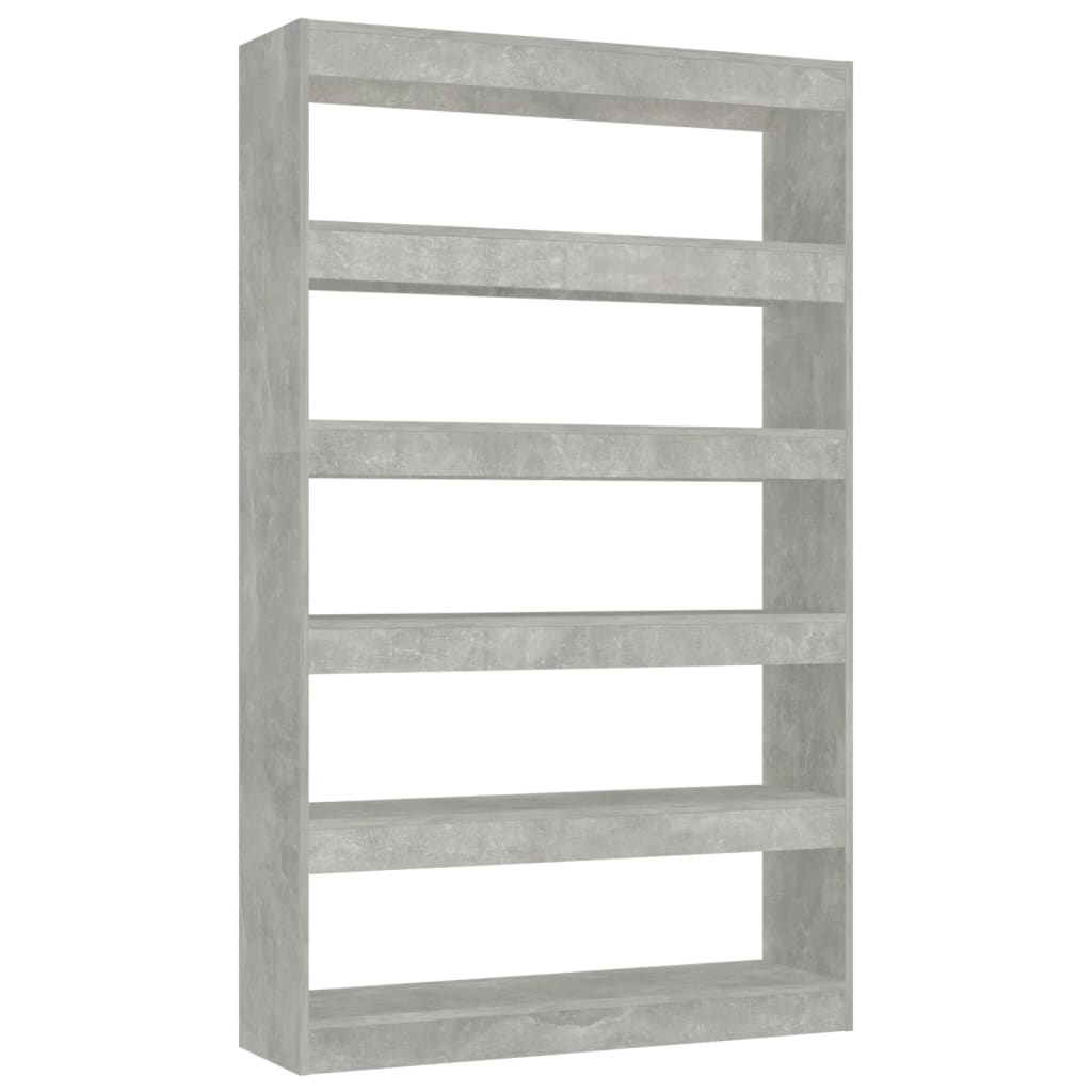 Book Cabinet/Room Divider Concrete Grey 100x30x166 cm