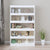 Book Cabinet/Room Divider High Gloss White 100x30x166 cm