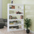 Book Cabinet/Room Divider High Gloss White 100x30x166 cm