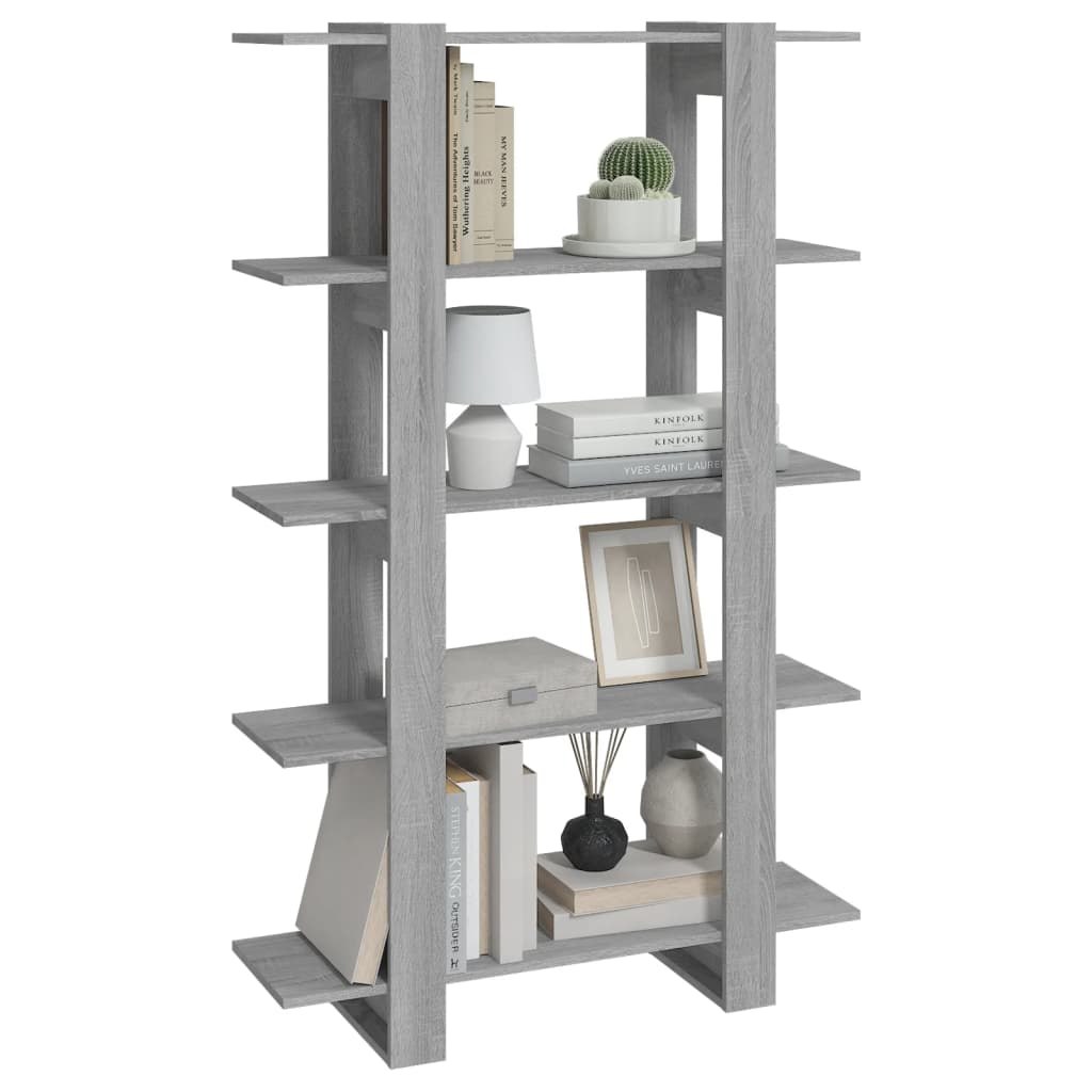 Book Cabinet/Room Divider Grey Sonoma 100x30x160 cm