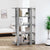 Book Cabinet/Room Divider Grey Sonoma 100x30x160 cm