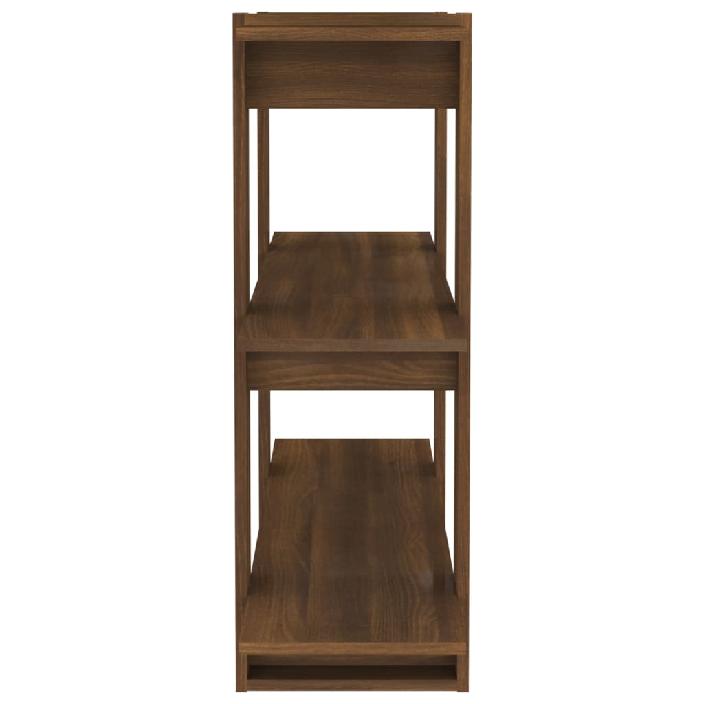 Book Cabinet/Room Divider Brown Oak 100x30x87 cm