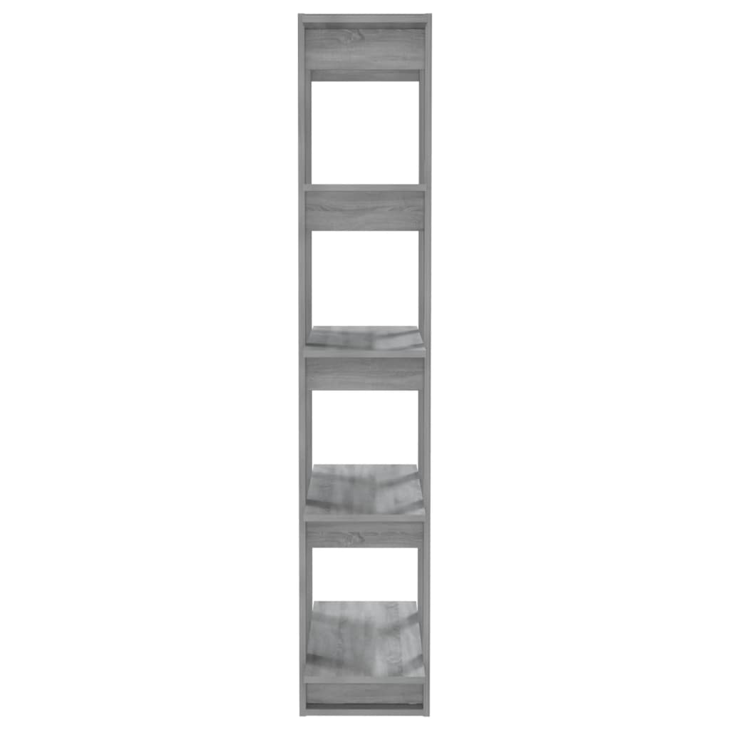 Book Cabinet/Room Divider Grey Sonoma 80x30x160 cm Engineered Wood