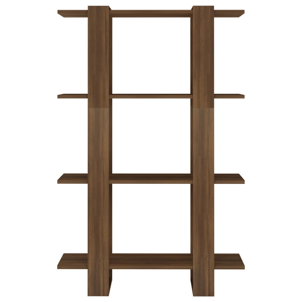 Book Cabinet/Room Divider Brown Oak 80x30x123.5 cm