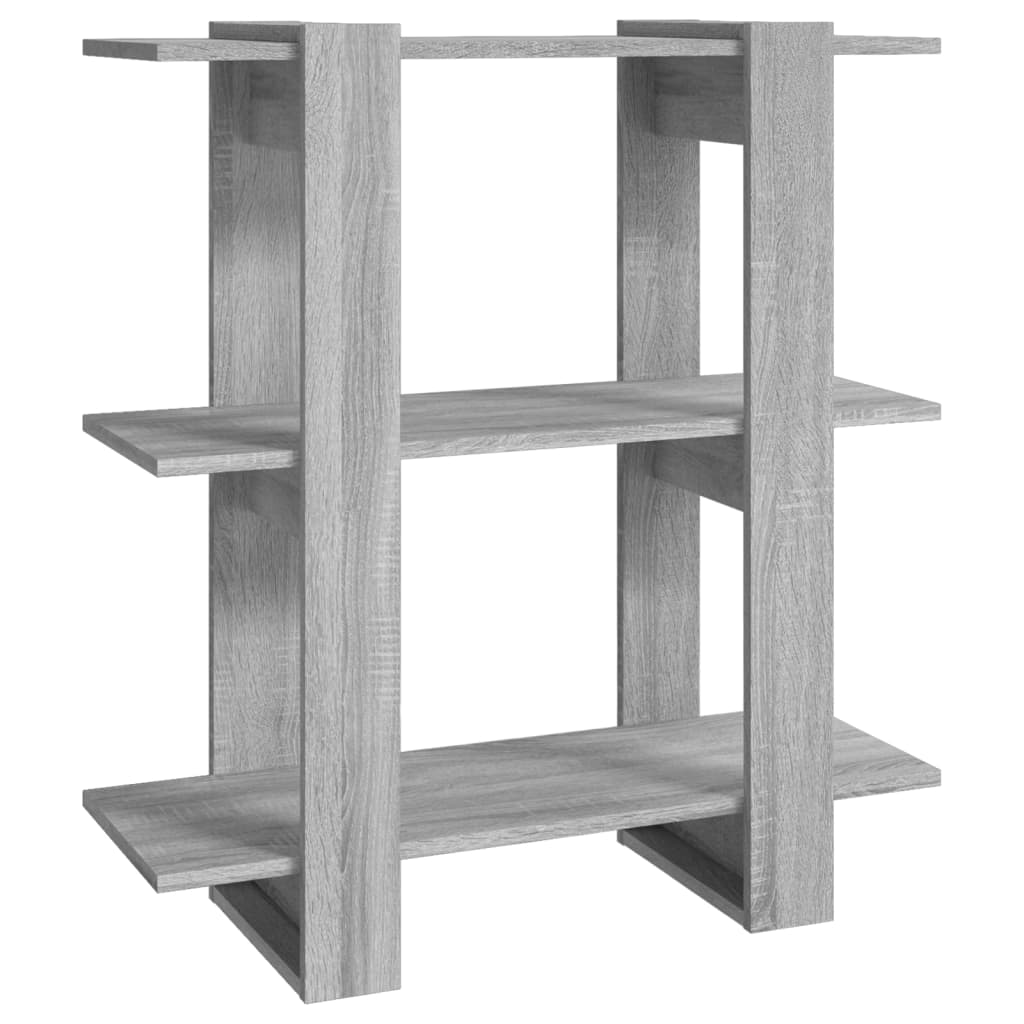 Book Cabinet/Room Divider Grey Sonoma 80x30x87 cm