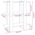 Book Cabinet/Room Divider Grey Sonoma 80x30x87 cm