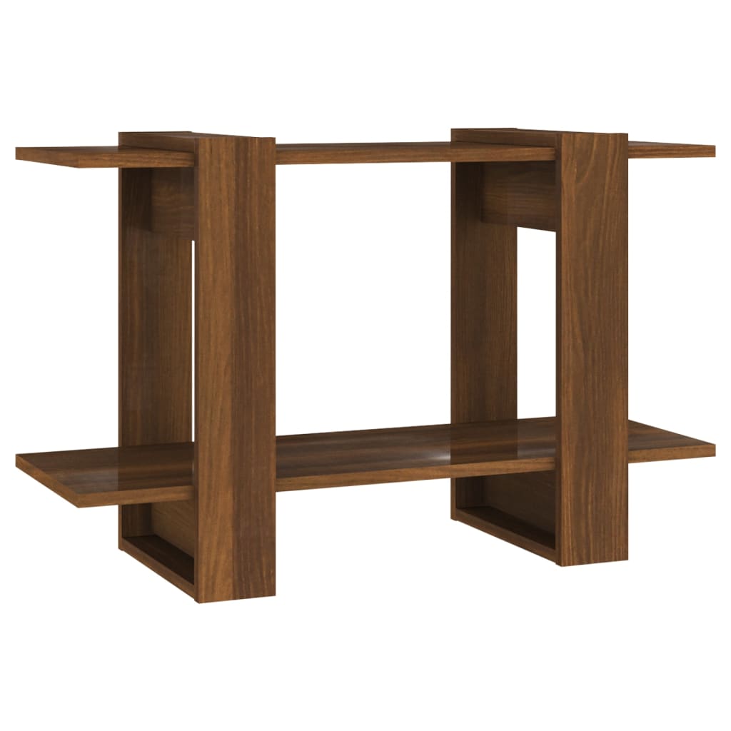 Book Cabinet/Room Divider Brown Oak 80x30x51 cm