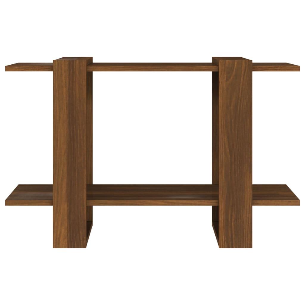 Book Cabinet/Room Divider Brown Oak 80x30x51 cm