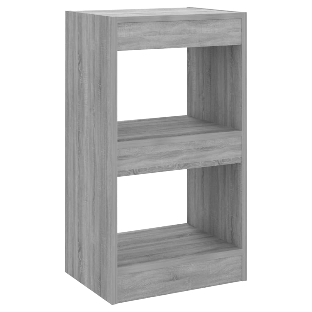 Book Cabinet/Room Divider Grey Sonoma 40x30x72 cm