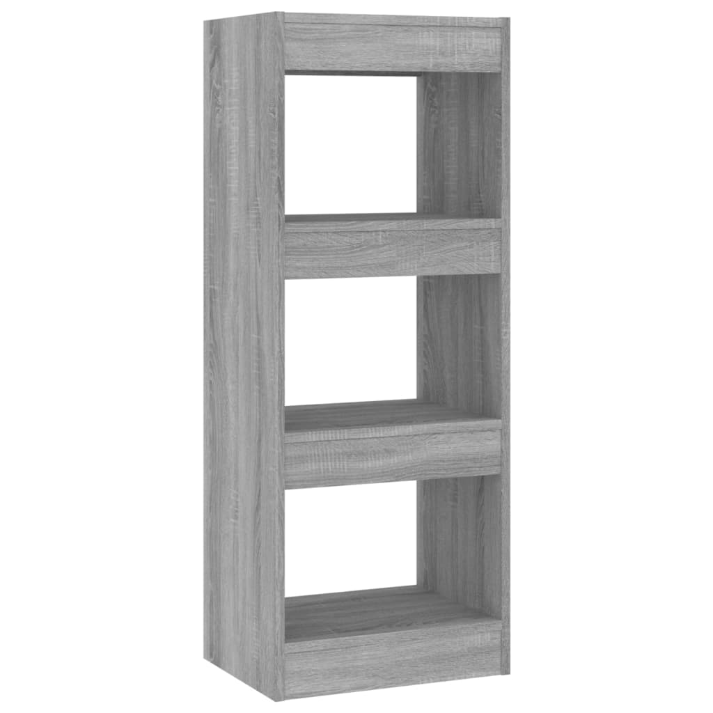 Book Cabinet/Room Divider Grey Sonoma 40x30x103 cm Engineered Wood