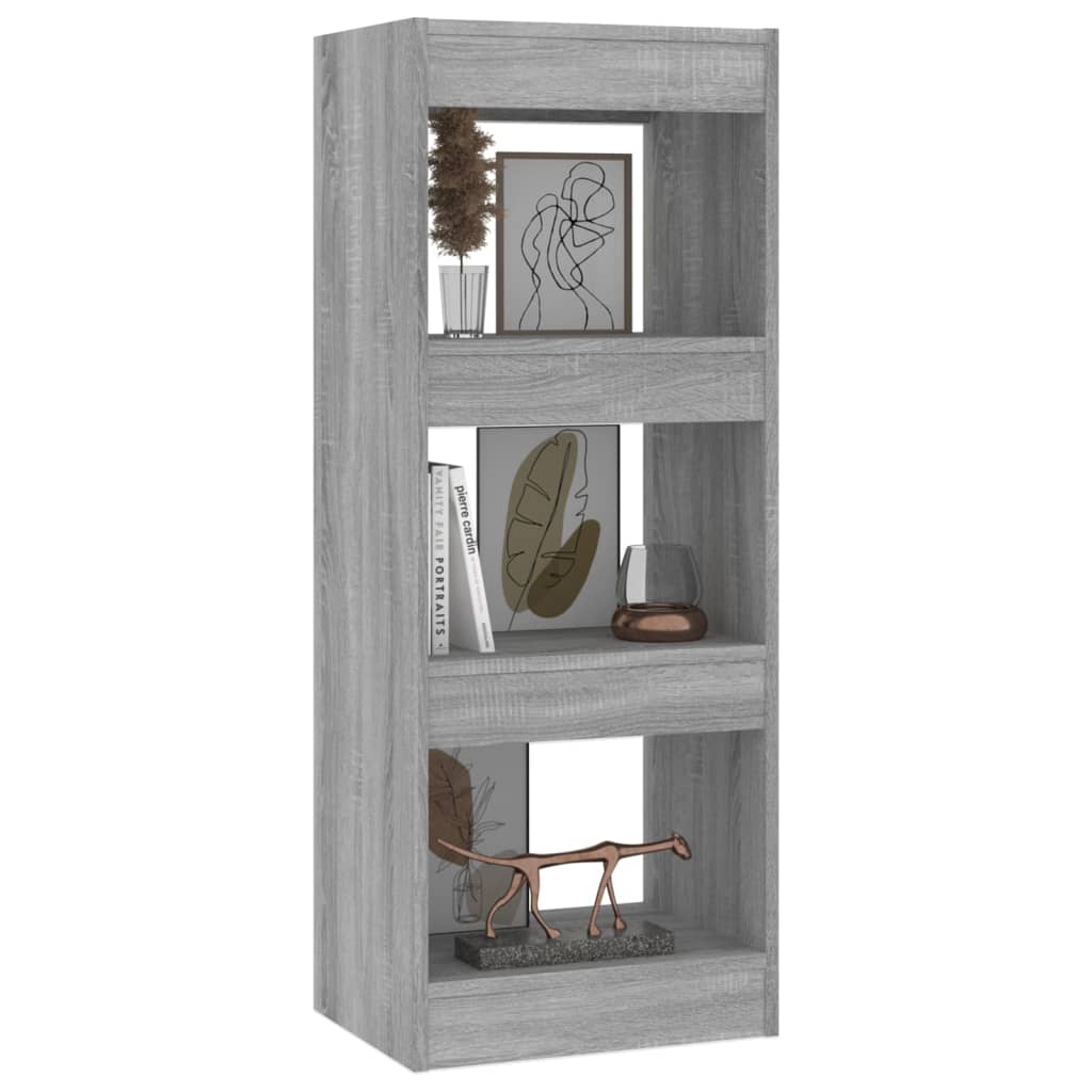 Book Cabinet/Room Divider Grey Sonoma 40x30x103 cm Engineered Wood