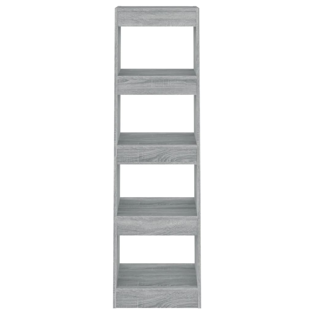 Book Cabinet/Room Divider Grey Sonoma 40x30x135 cm